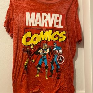 Marvel Red and Yellow Superhero T-Shirt